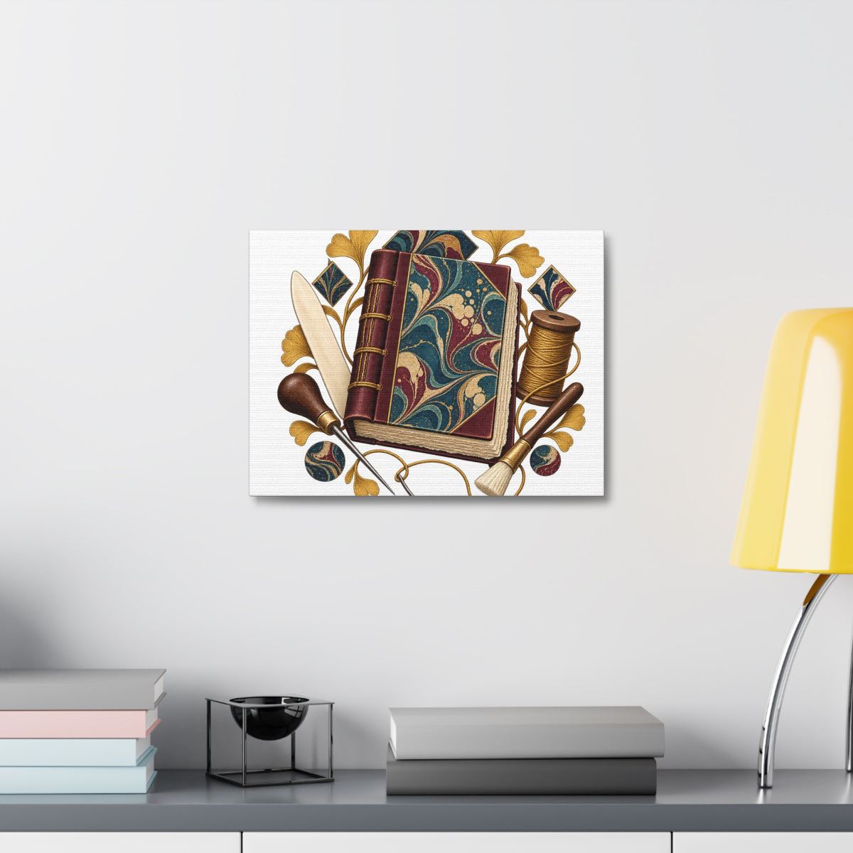Traditional Marbled Bookbinding Workshop Canvas