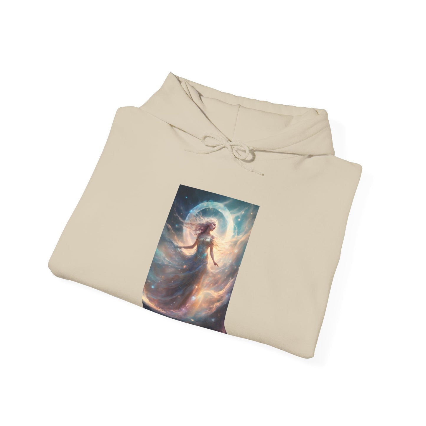 Moonlit Celestial Dancer Fantasy Portrait Hoodie