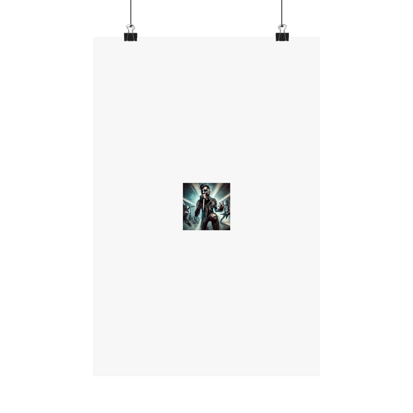 Punk Rock Vocalist Stage Energy Music Room Poster
