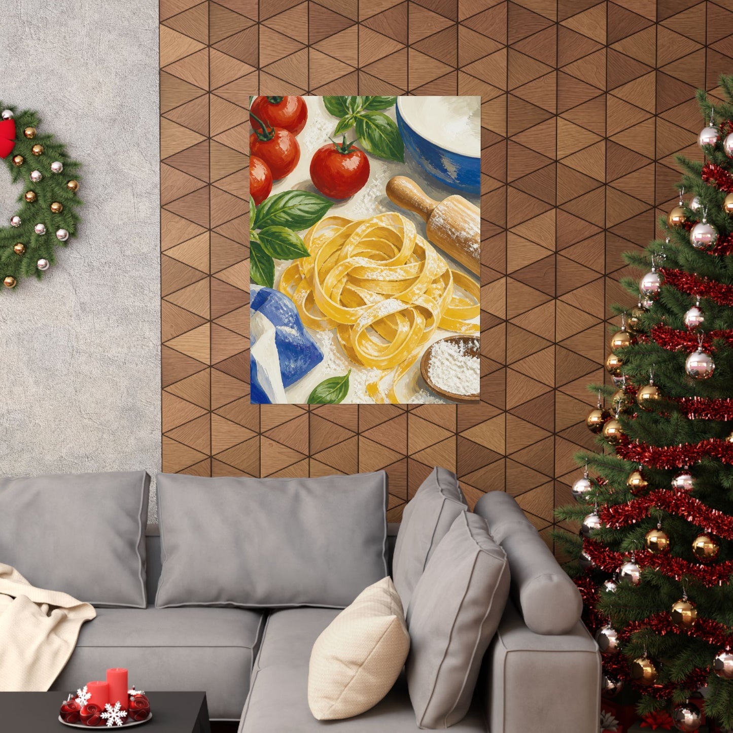 Fresh Pasta Making Kitchen Art Poster