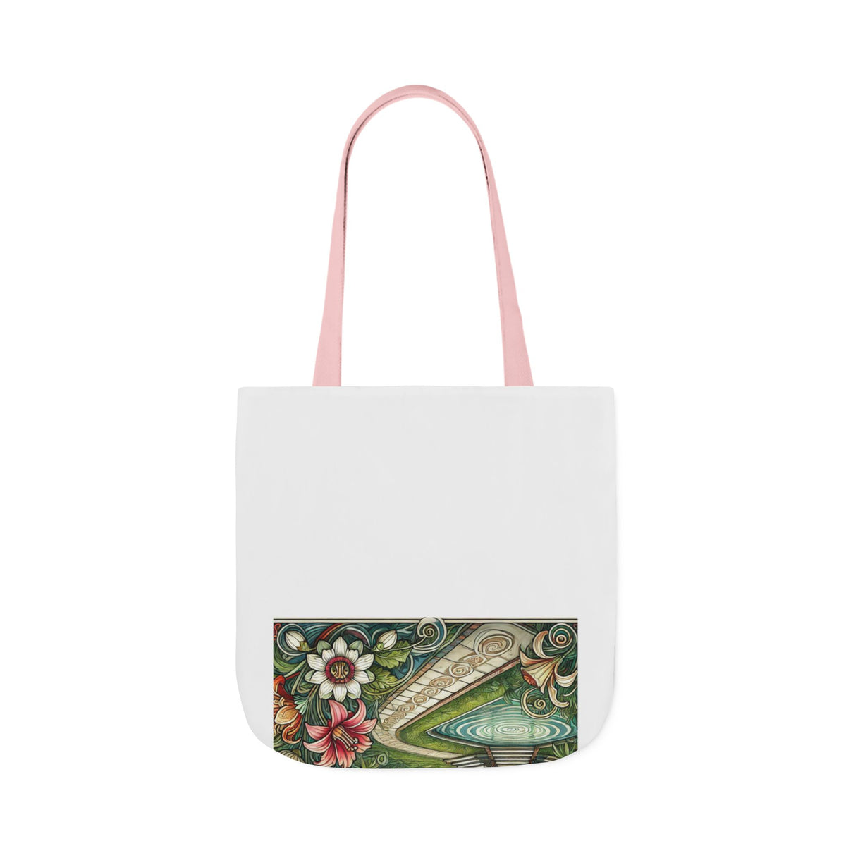 Botanical Gazebo Garden Art Nouveau Canvas Tote Bag