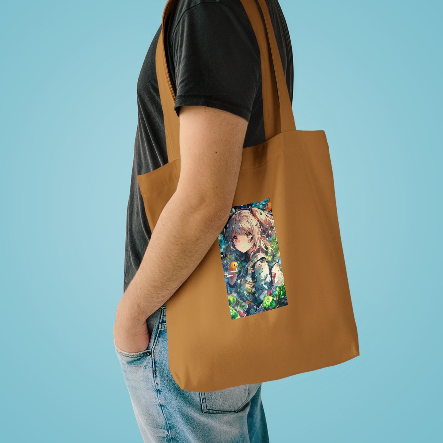 Crystal Bottle Anime Portrait Eco Style Tote Bag