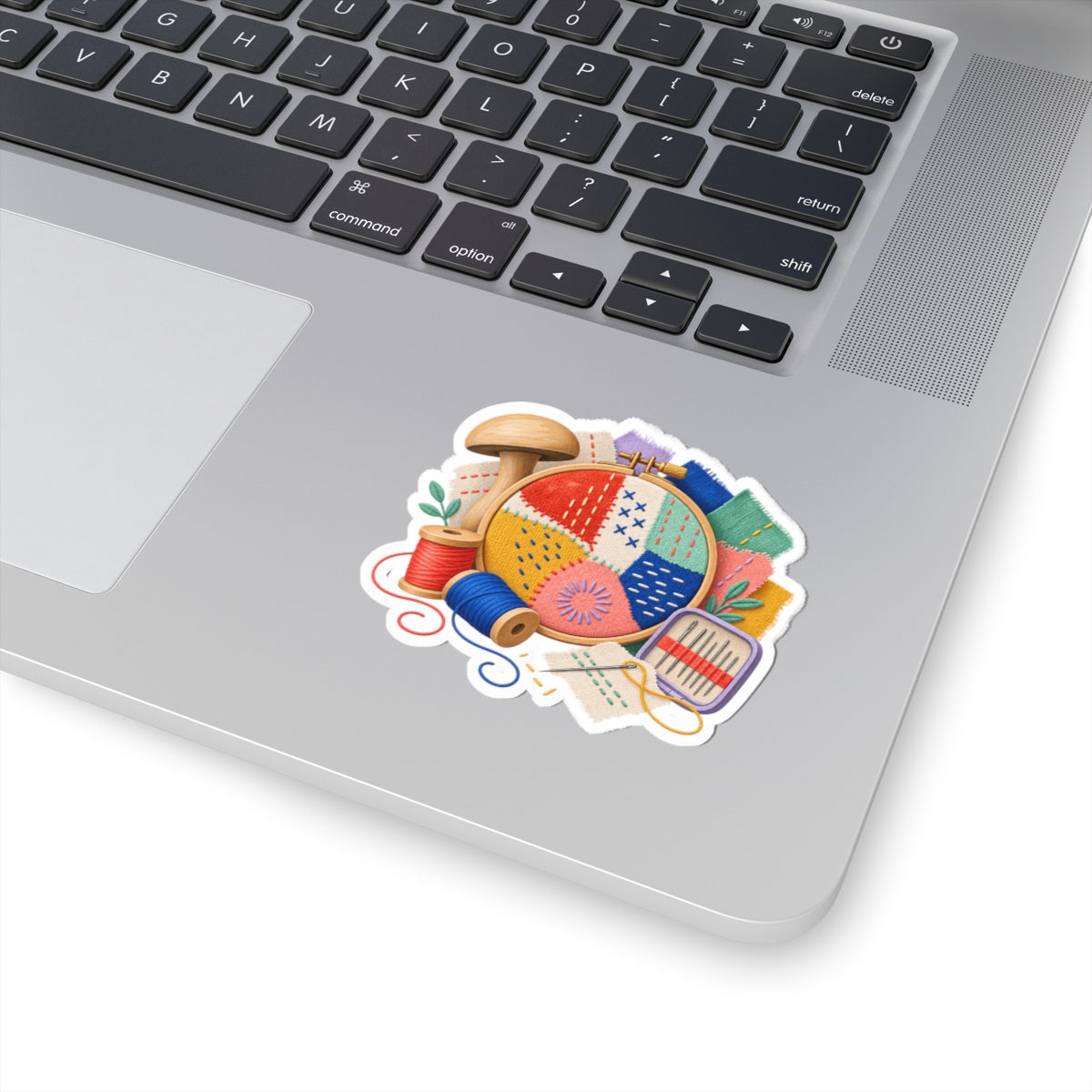 Colorful Visible Mending Workshop Sticker