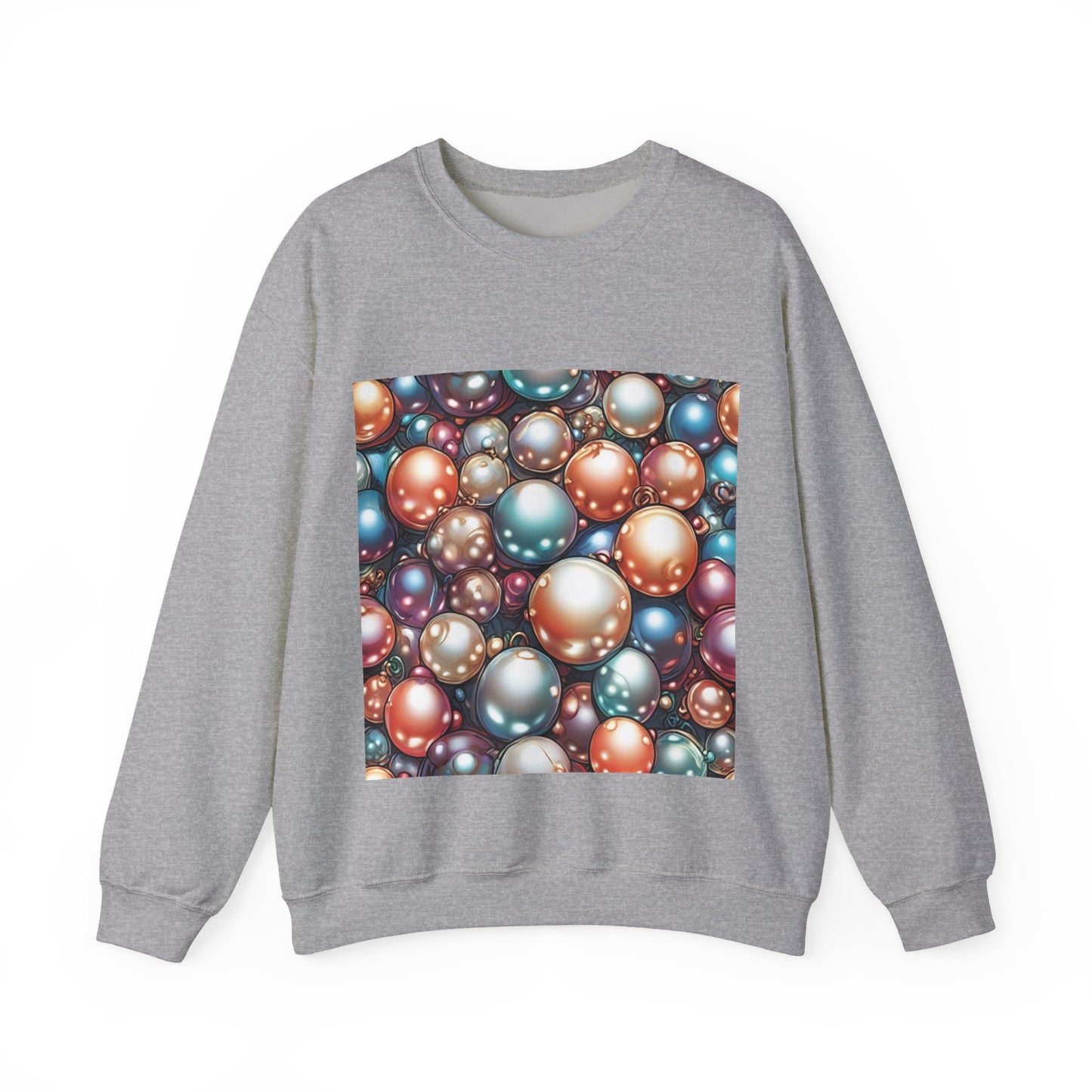 Glossy Orb Marble Abstract Gift Art Sweatshirt