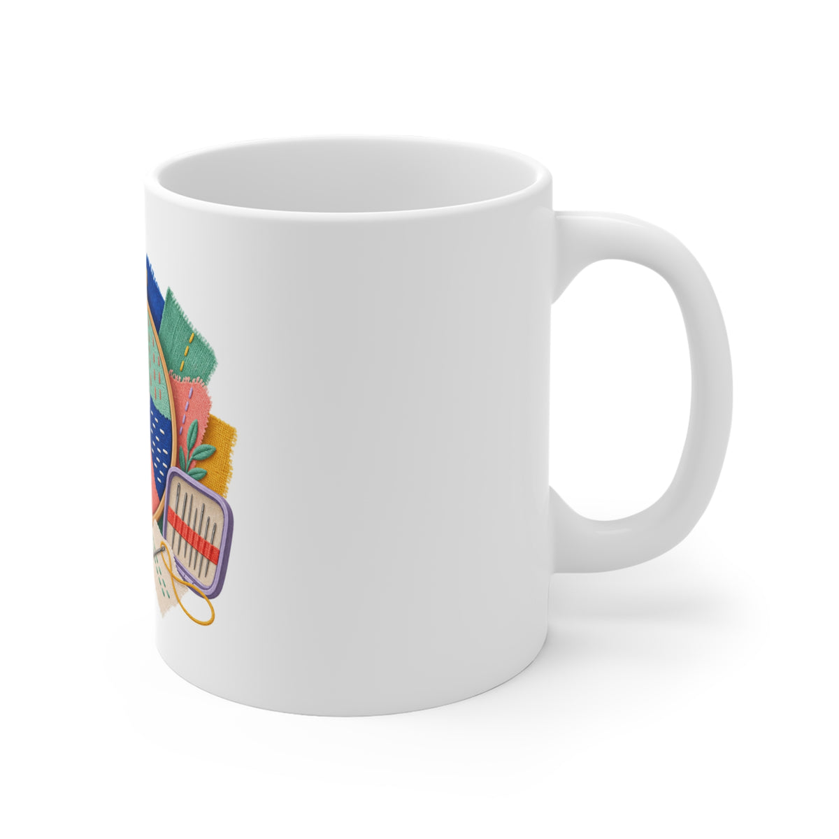 Colorful Visible Mending Workshop Mug