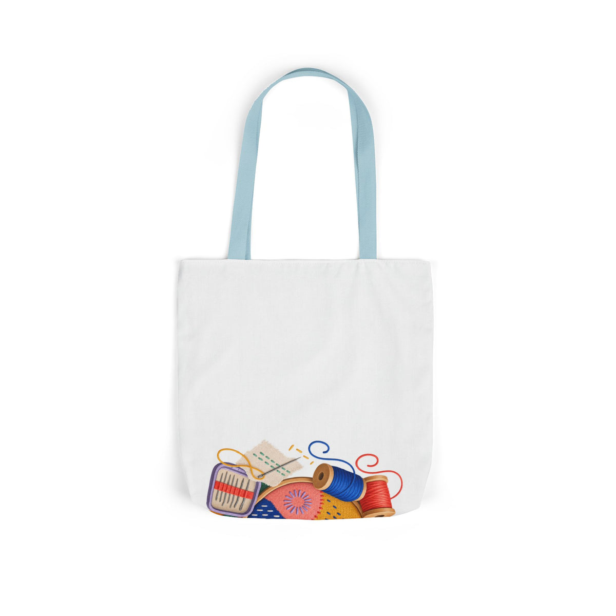Colorful Visible Mending Workshop Tote Bag