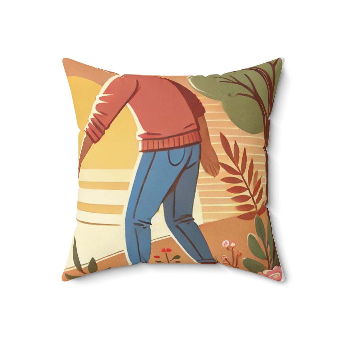 Helping Hands Sunset Garden Decorative Pillow