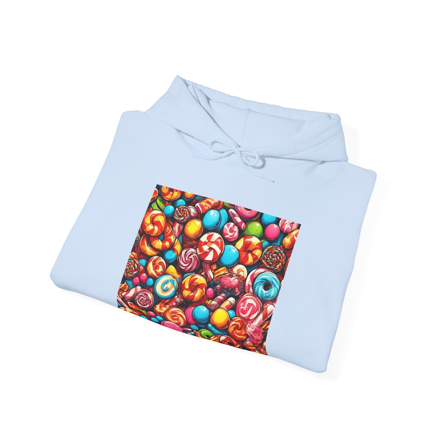Colorful Candy and Lollipop Pattern Hoodie