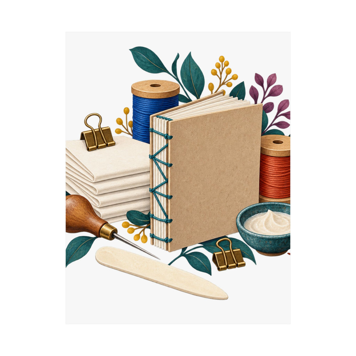 Hand Bookbinding Workshop Poster