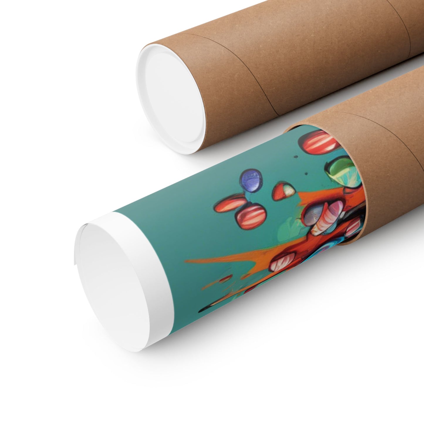 Holiday Candy Bucket Sweets Gift Art Poster