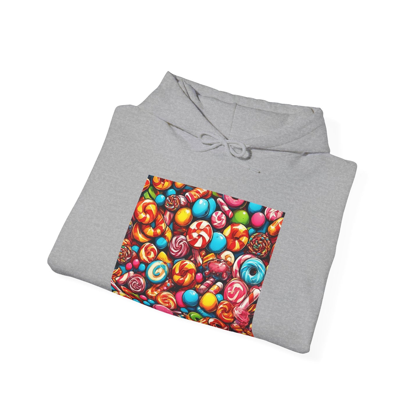 Colorful Candy and Lollipop Pattern Hoodie