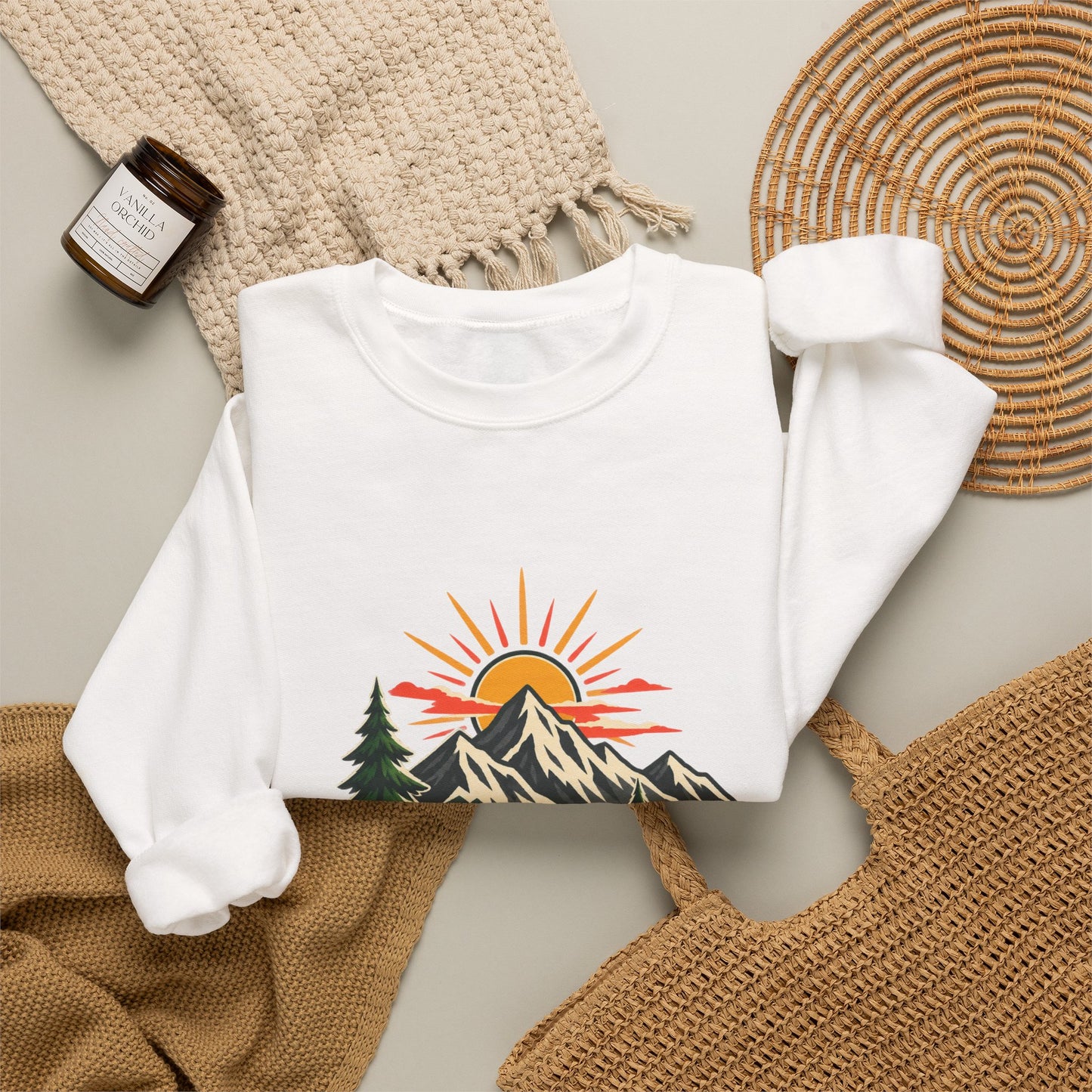 Sunrise Mountain Trail Outdoor Adventure Sweatshirt