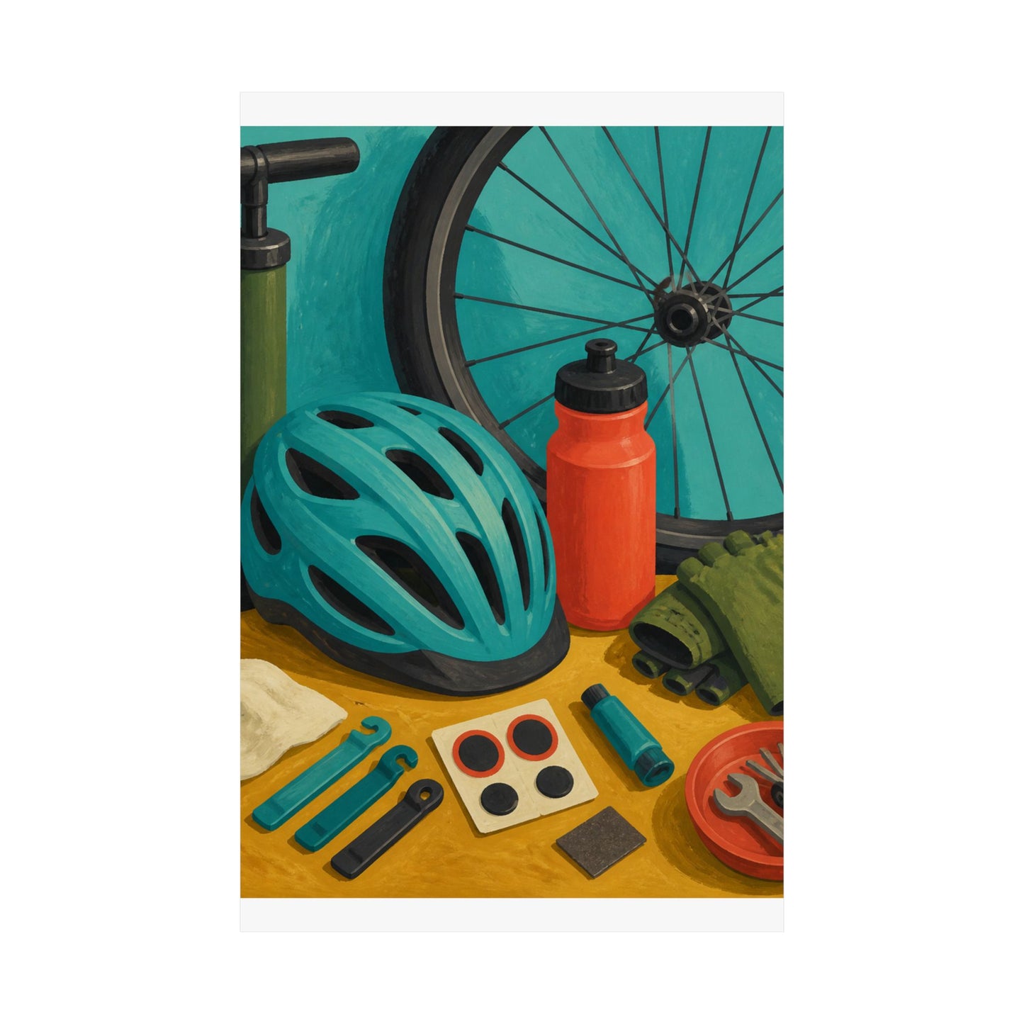 Everyday Bicycle Workshop Art Poster