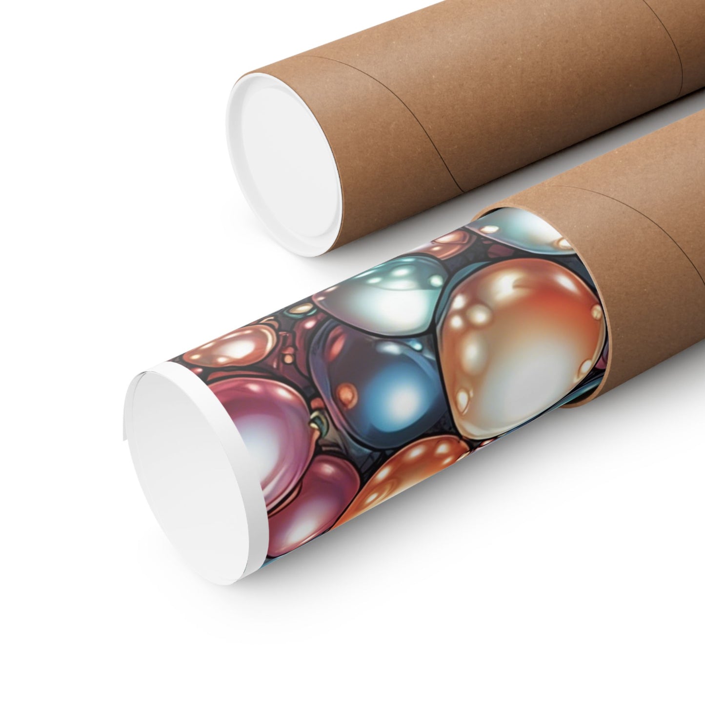 Glossy Orb Marble Abstract Gift Art Poster