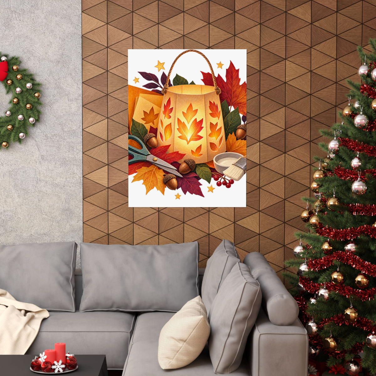 Autumn Lantern Making Workshop Poster