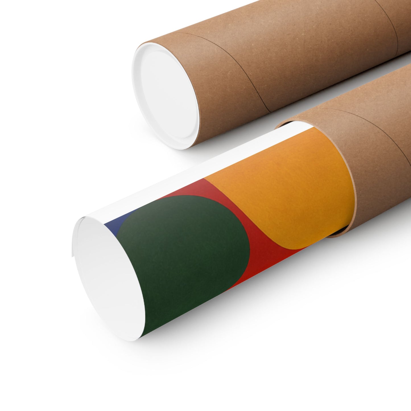 Bold Geometric Balance Abstract Art Poster
