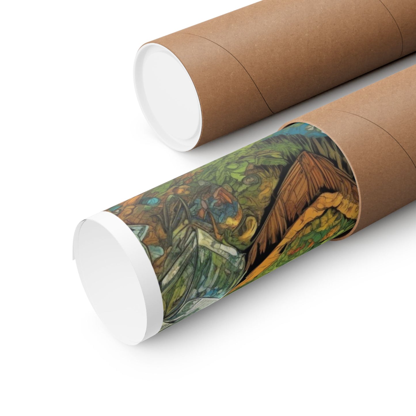 Whimsical Garden Stream Nature Gift Art Poster