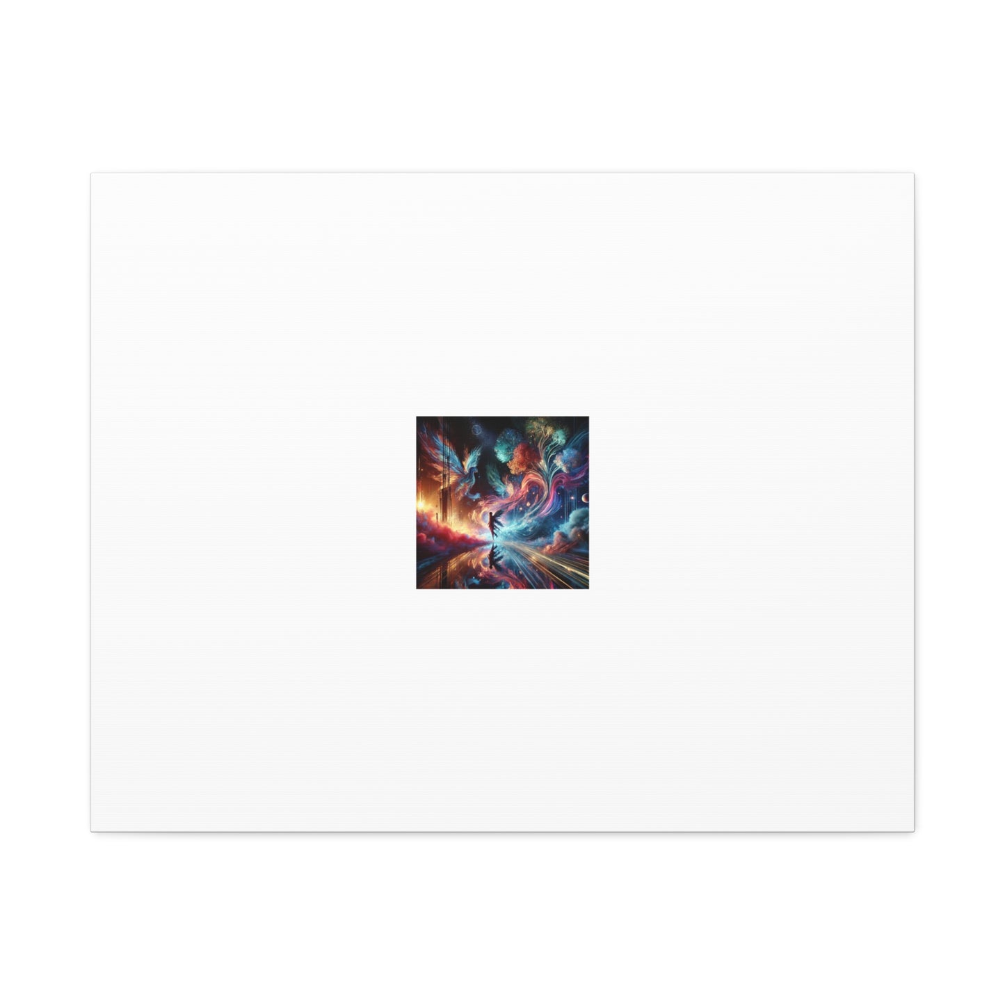 Cosmic Aurora Dancer Dreamscape Gallery Canvas Wall Art
