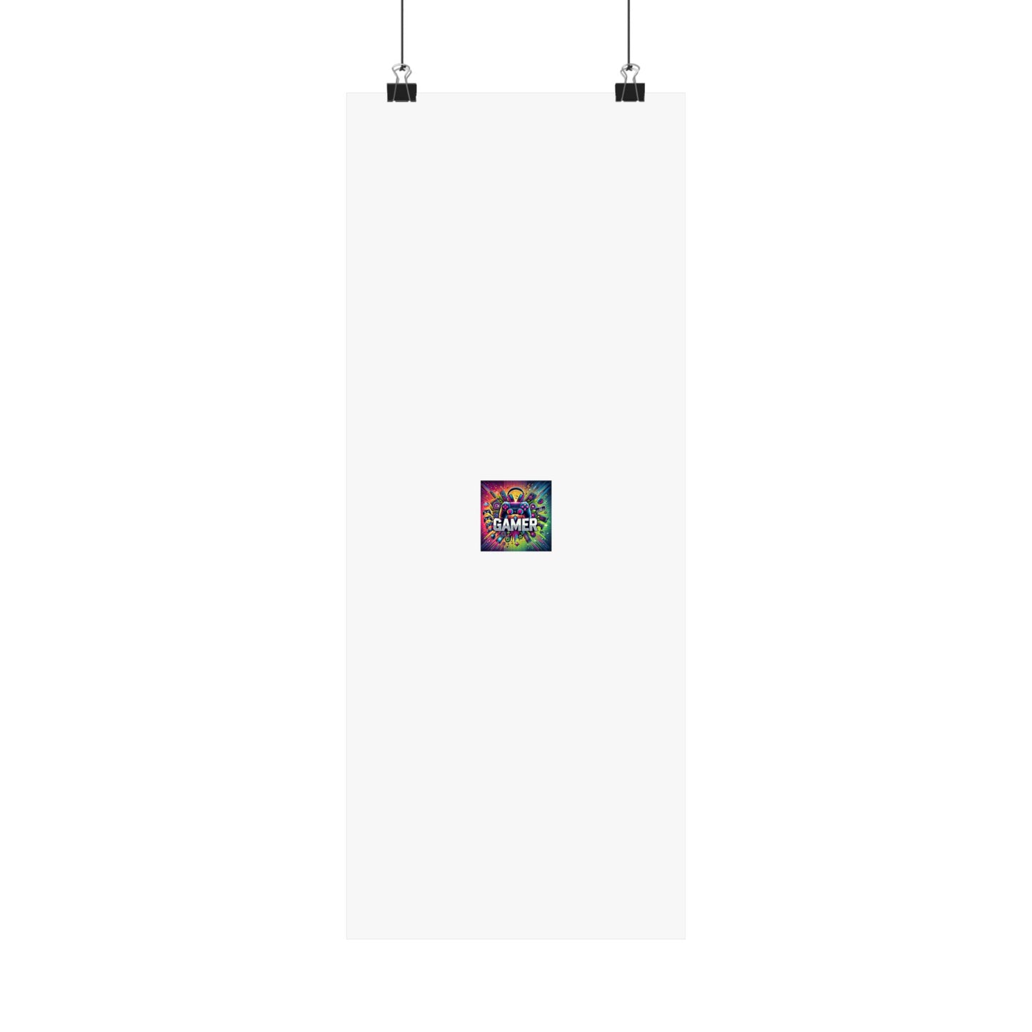 Neon Gamer Energy Retro Arcade Gaming Wall Art Poster