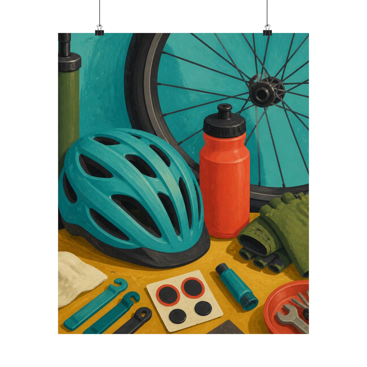 Everyday Bicycle Workshop Art Poster