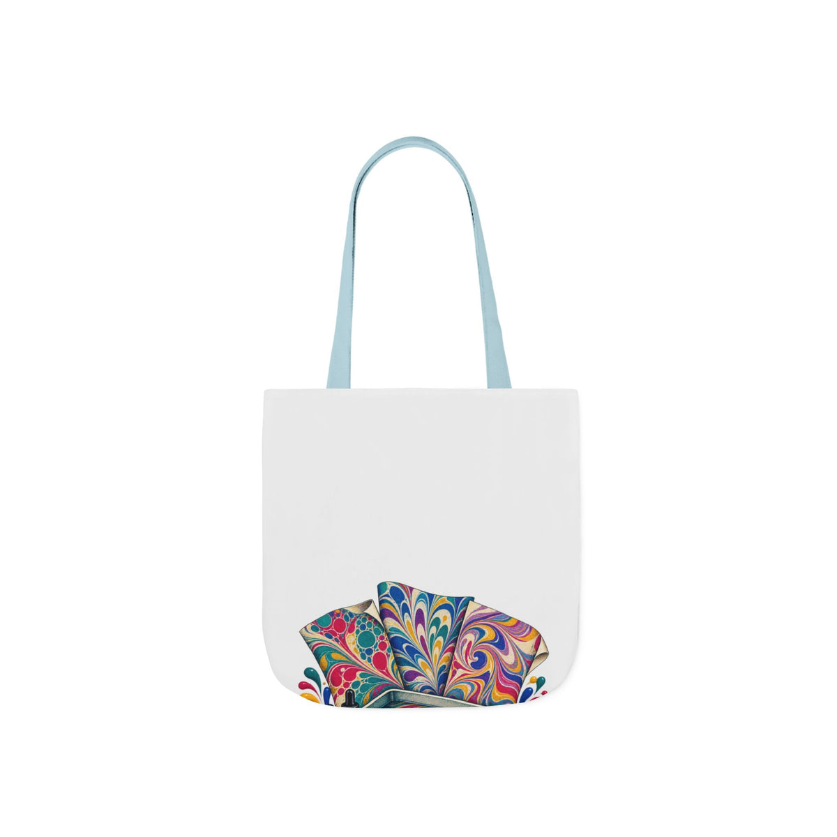 Colorful Paper Marbling Workshop Tote Bag
