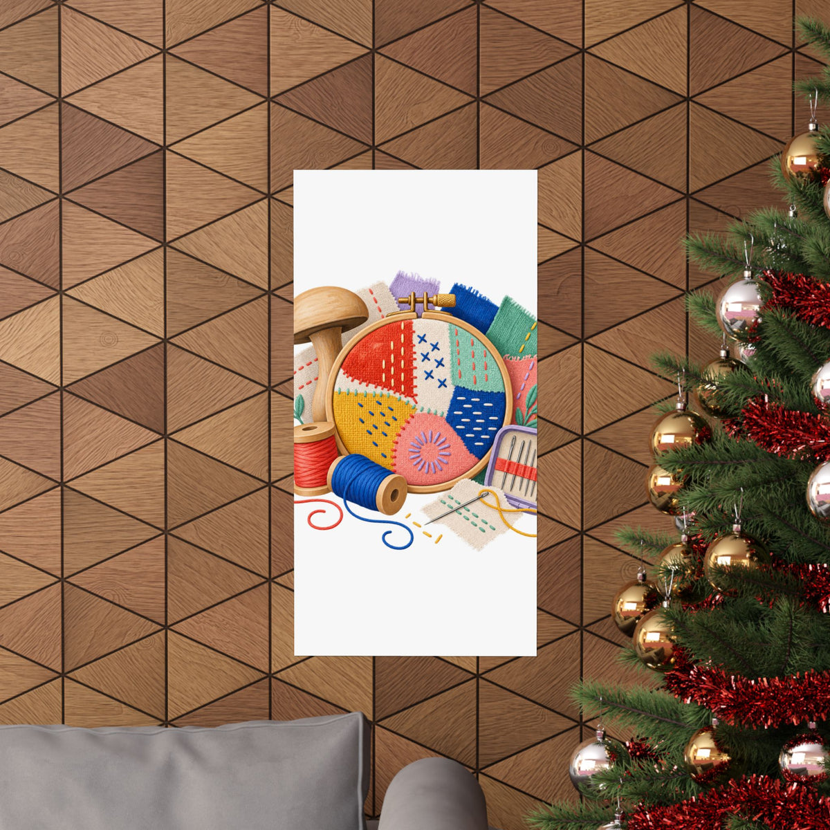 Colorful Visible Mending Workshop Poster