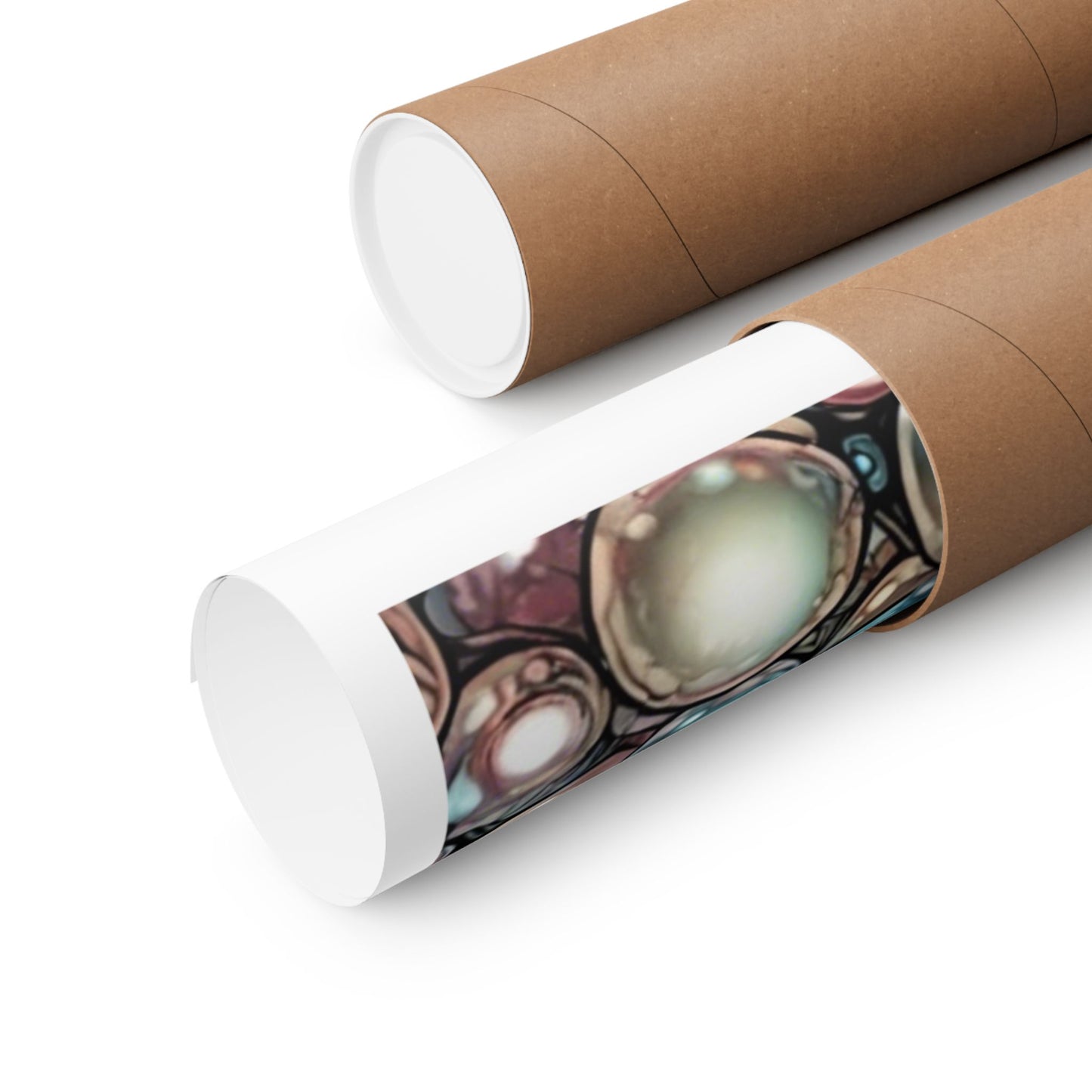 Rainbow Pearl Marble Abstract Gift Art Poster