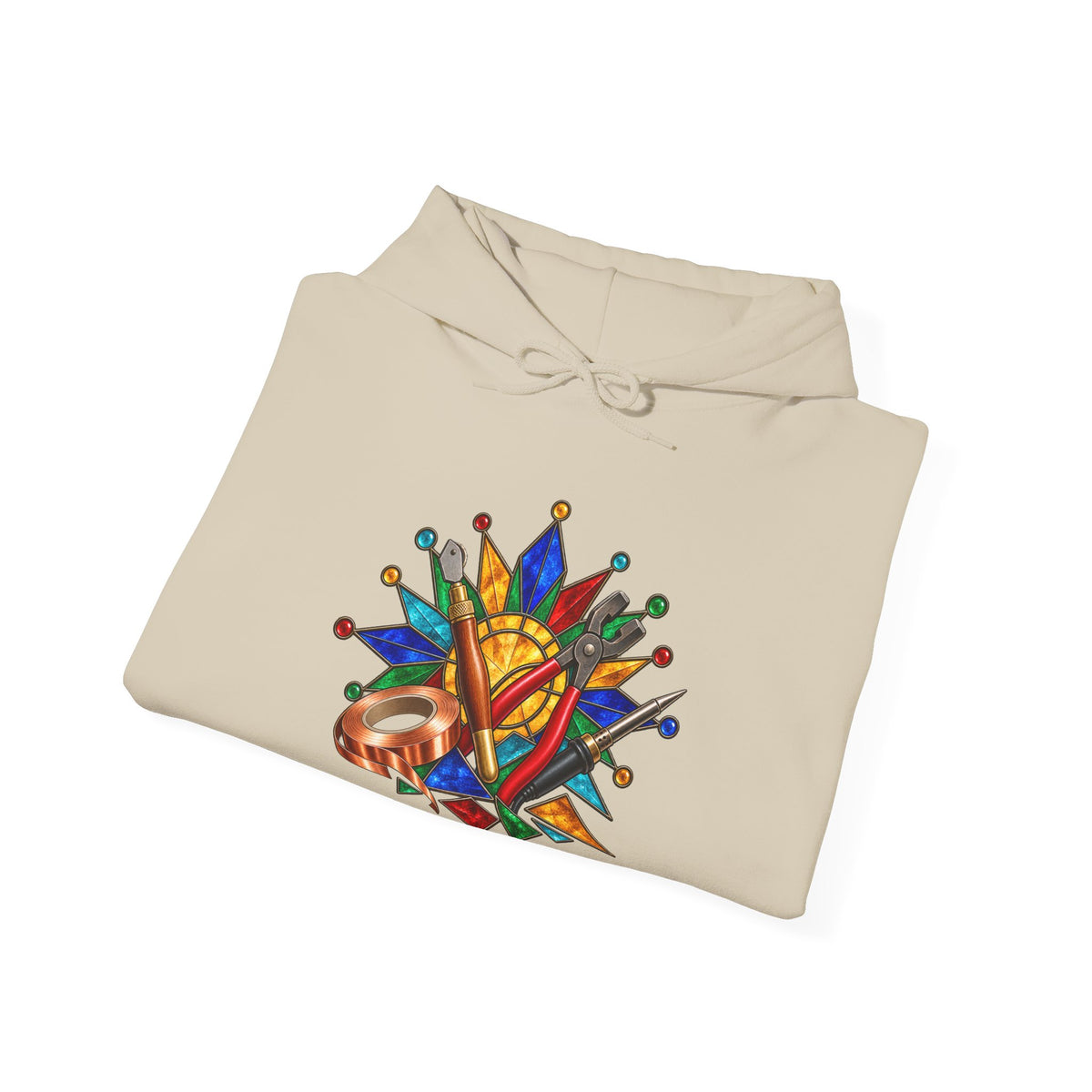 Stained Glass Workshop Tools Hoodie