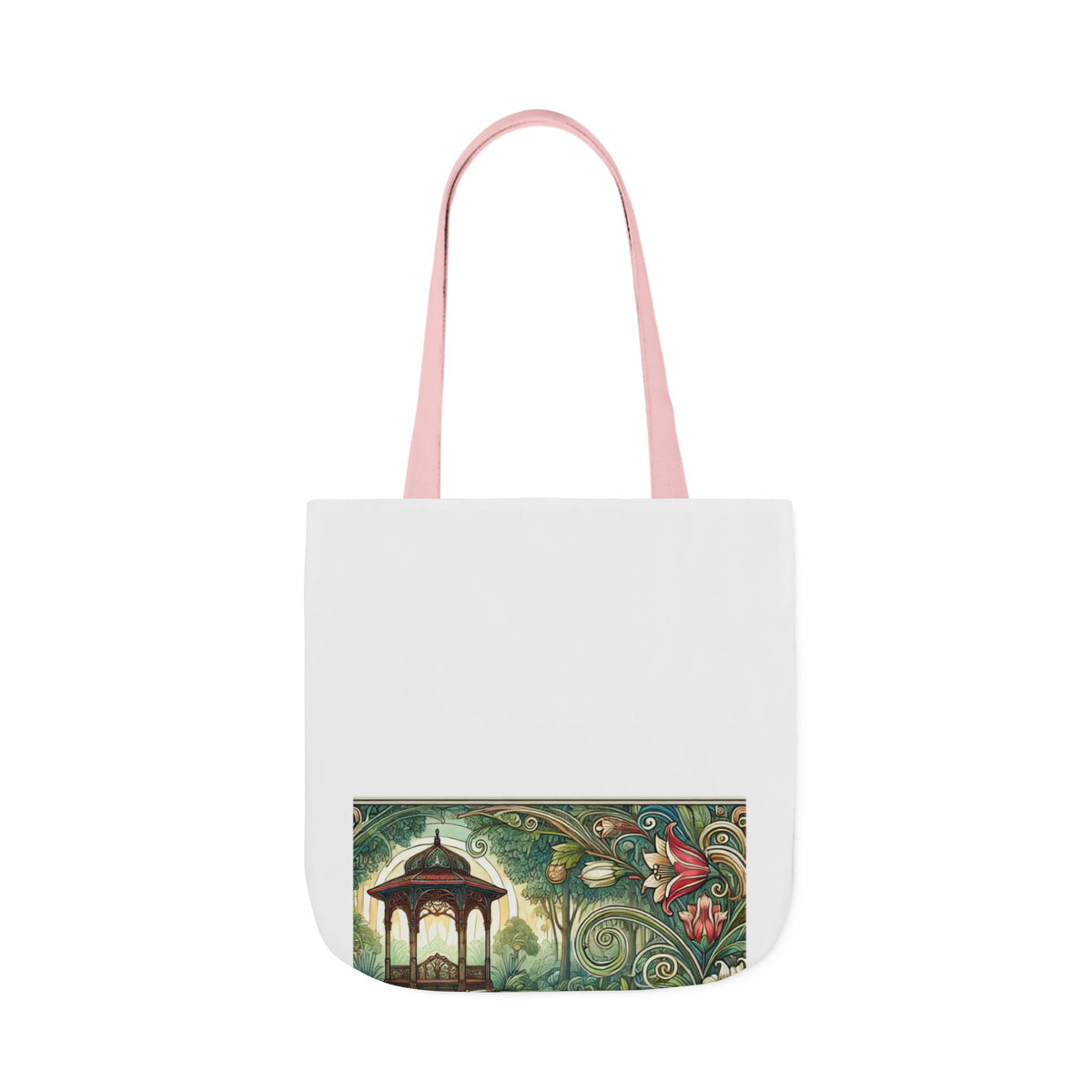 Botanical Gazebo Garden Art Nouveau Canvas Tote Bag