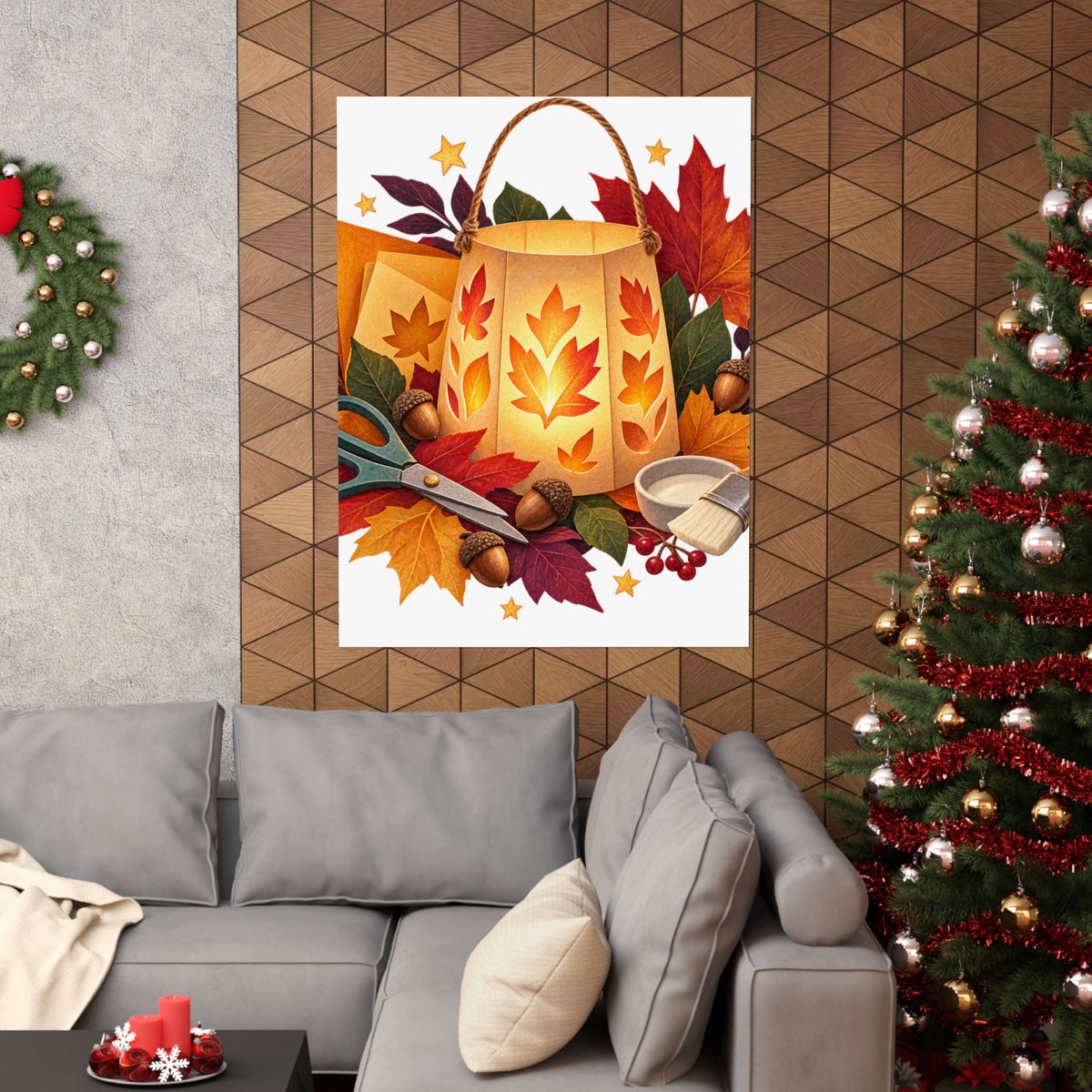 Autumn Lantern Making Workshop Poster