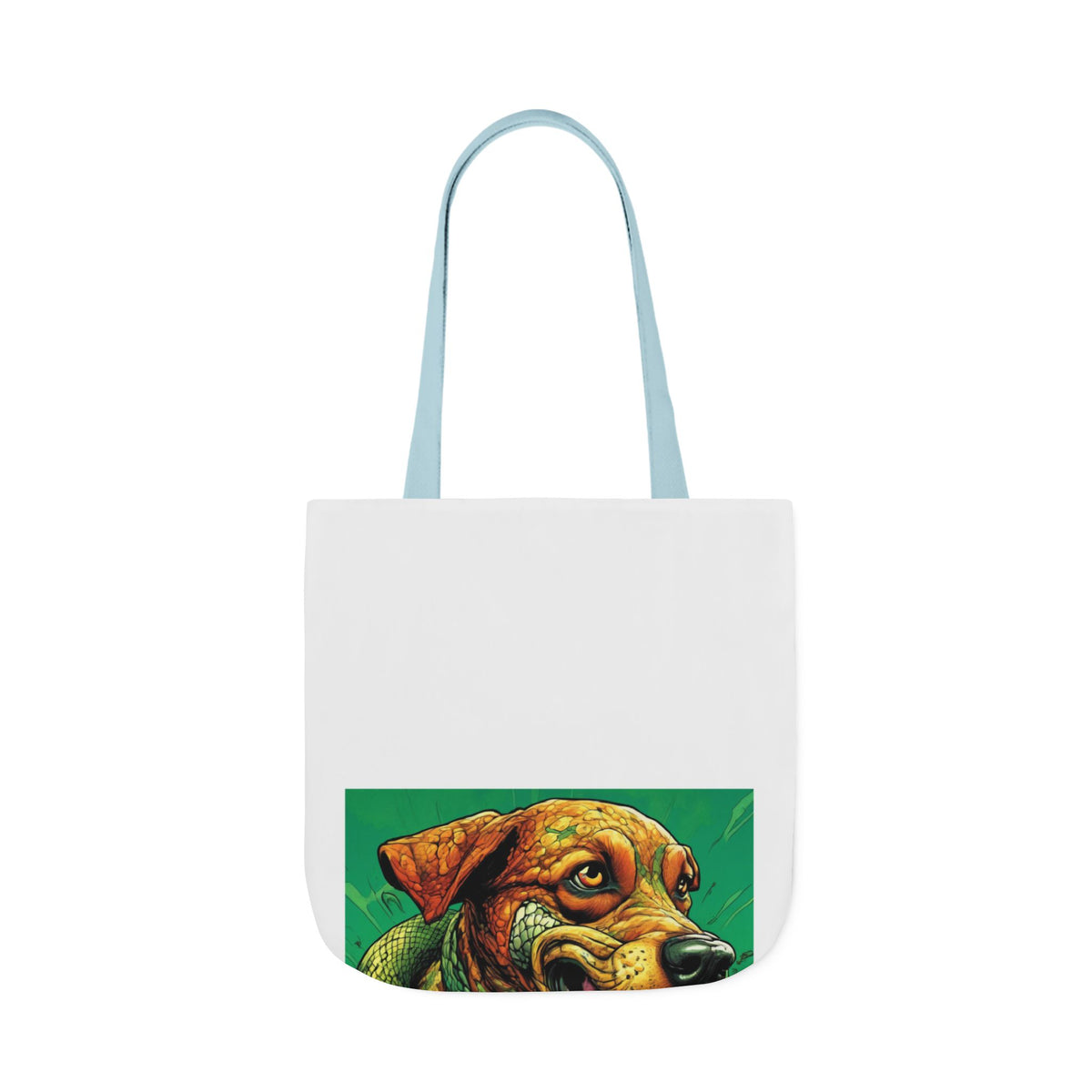 Serpent Guardian Dog Bold Fantasy Creature Tote Bag