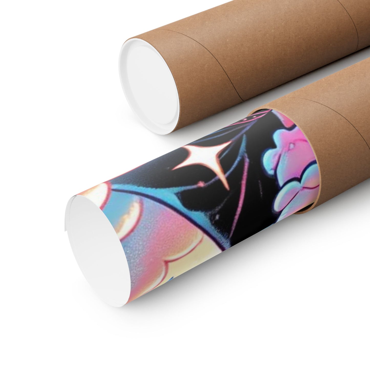 Cute Grim Reaper Ice Cream Pastel Novelty Poster