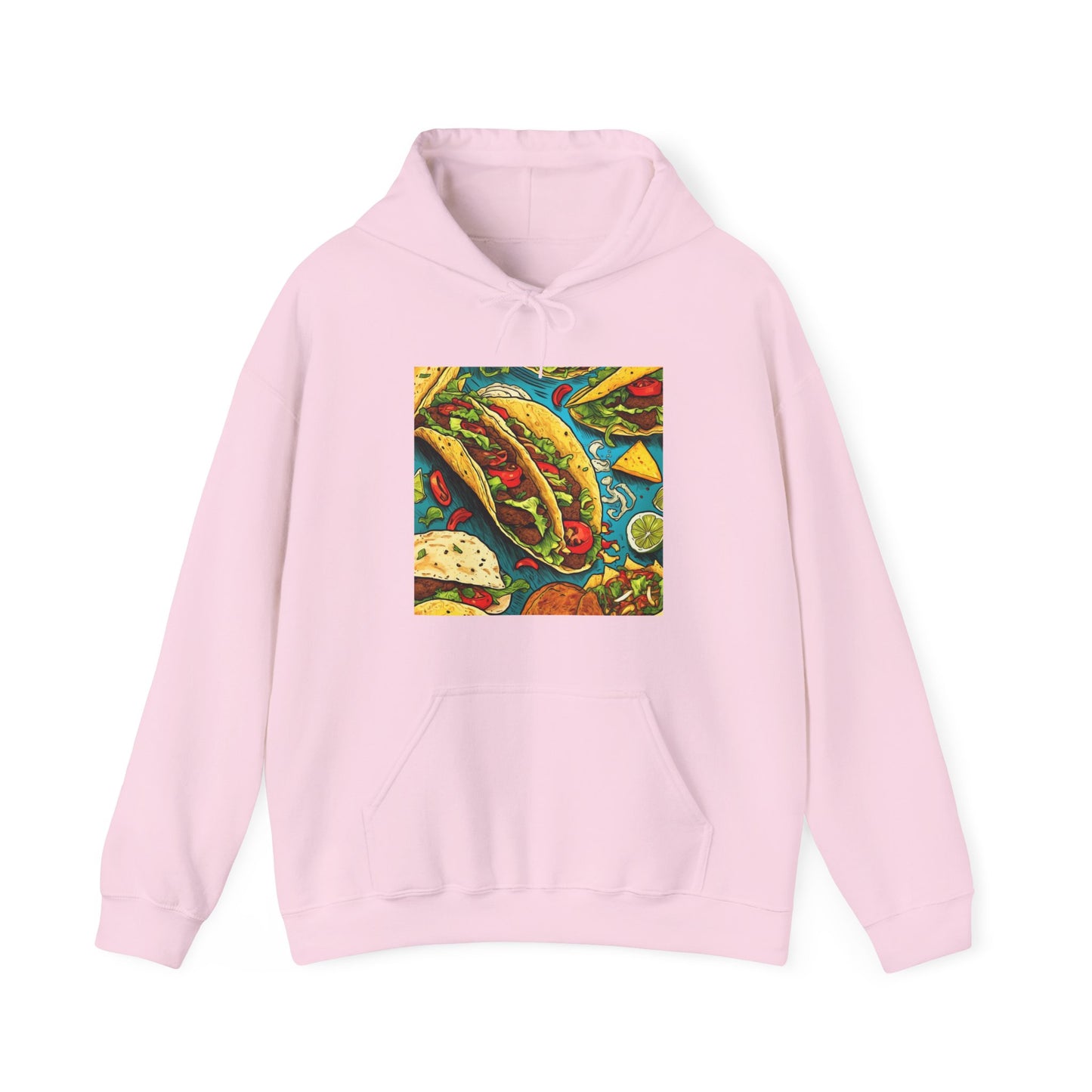 Taco Party Pattern Foodie Gift Art Hoodie