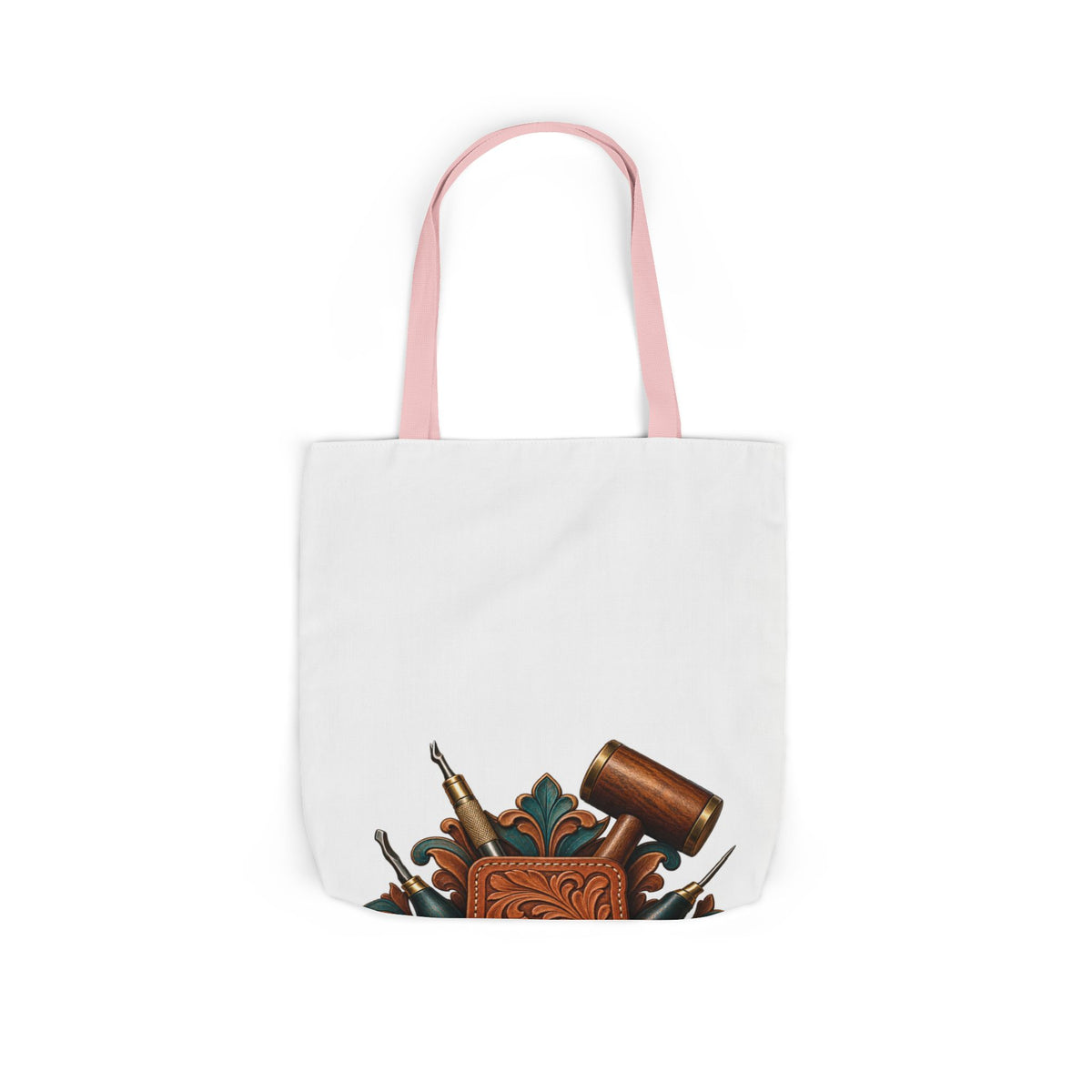 Traditional Leather Tooling Workshop Tote Bag