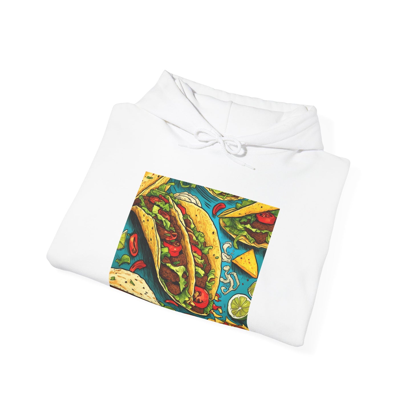 Taco Party Pattern Foodie Gift Art Hoodie