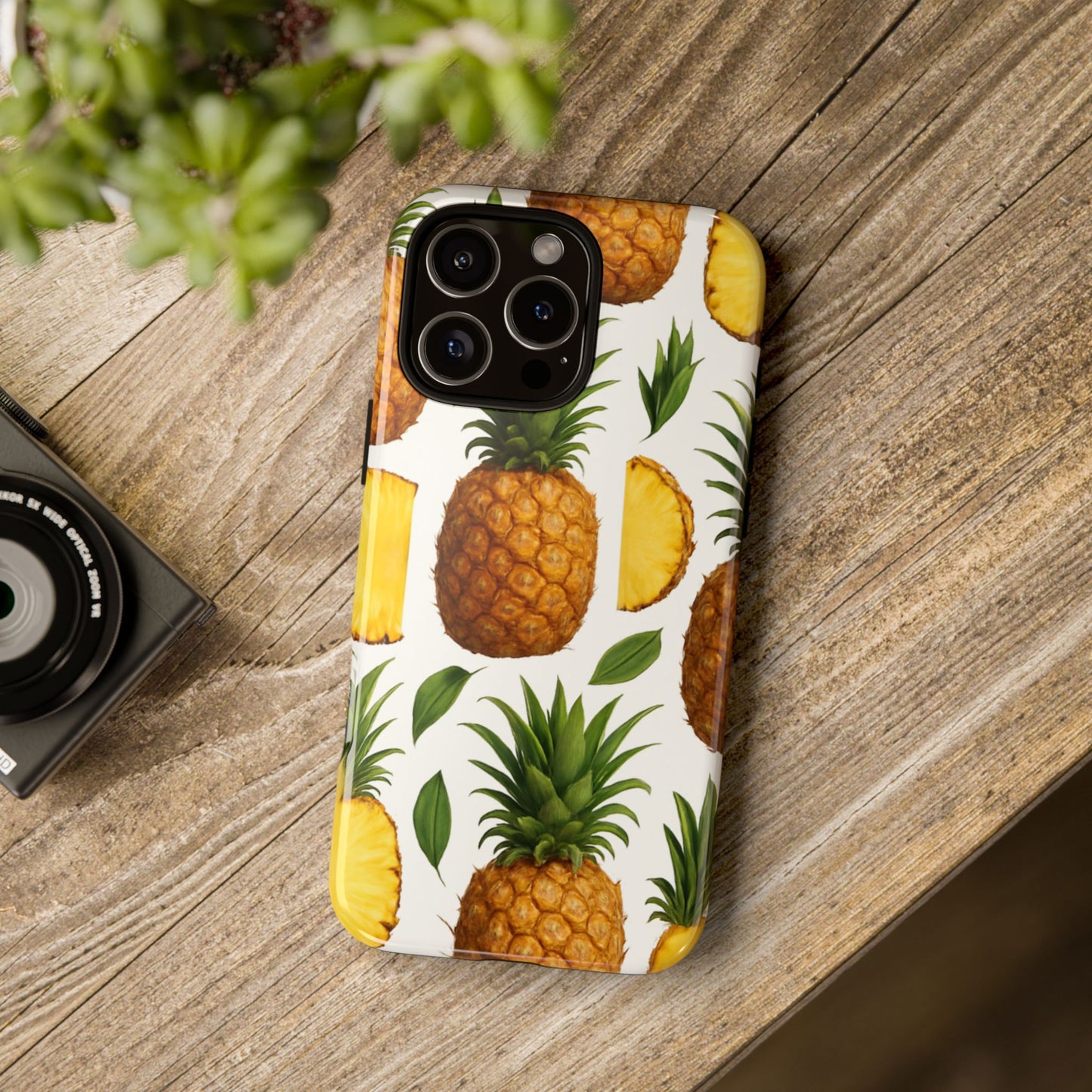 Pineapple Phone Case - Tough Cases, Tropical Phone Cover, Summer Vibe Accessories, Cute Pineapple Design, Fun Gift for Fruit Lovers