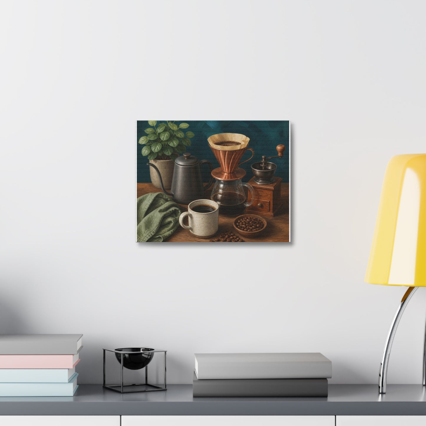 Warm Home Coffee Brewing Art Canvas Art
