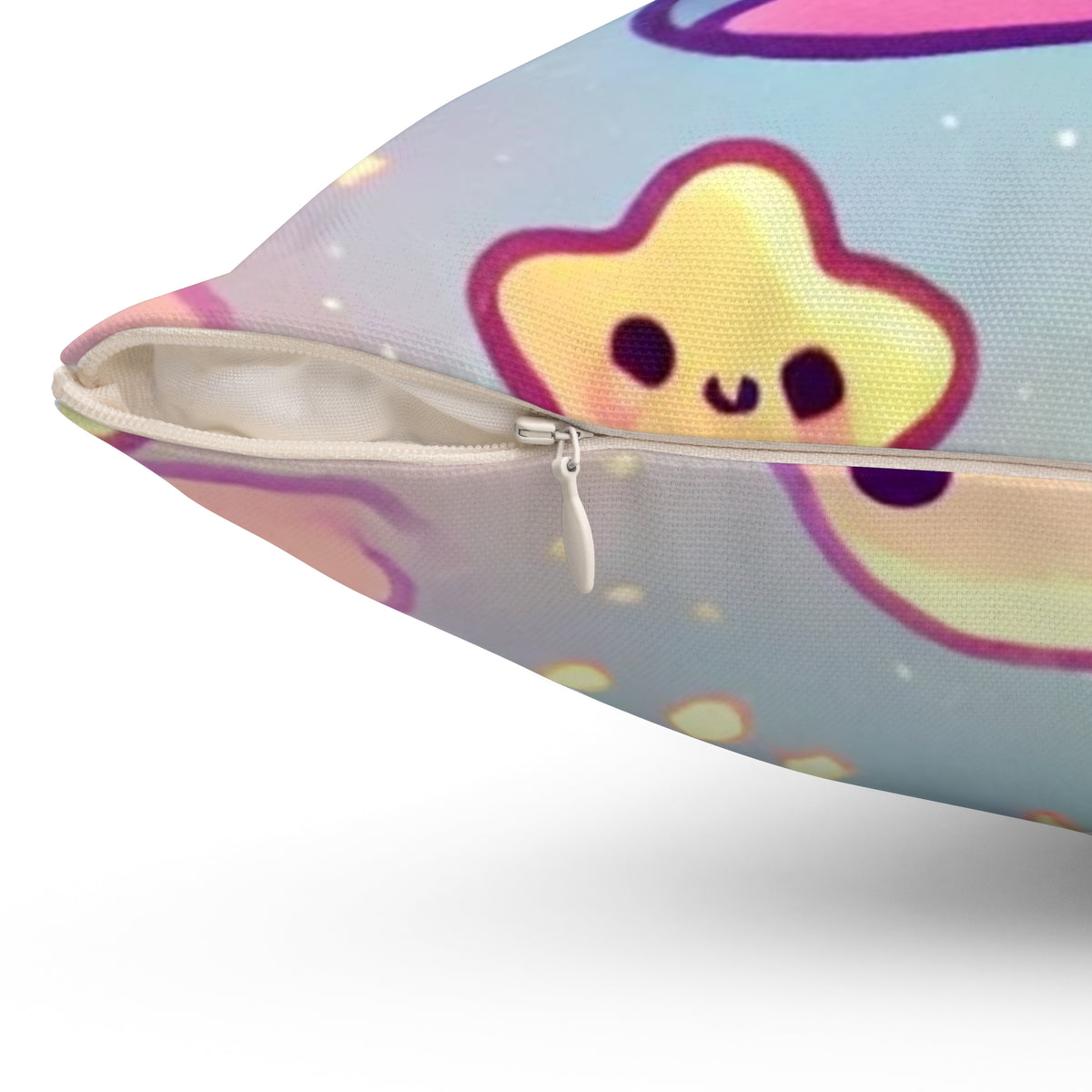 Kawaii Moon Wand Pastel Fantasy Decorative Pillow