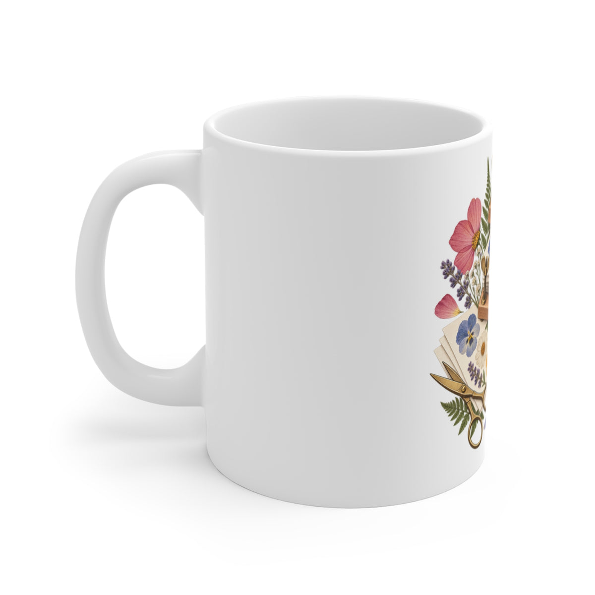 Botanical Flower Press Workshop Mug