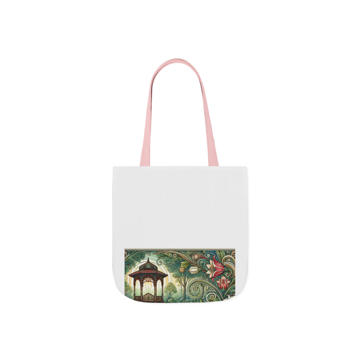 Botanical Gazebo Garden Art Nouveau Canvas Tote Bag