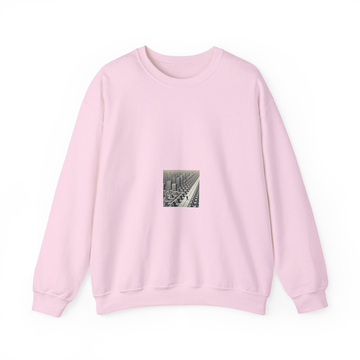 Monochrome Urban Factory Cityscape Crewneck Sweatshirt City Gift