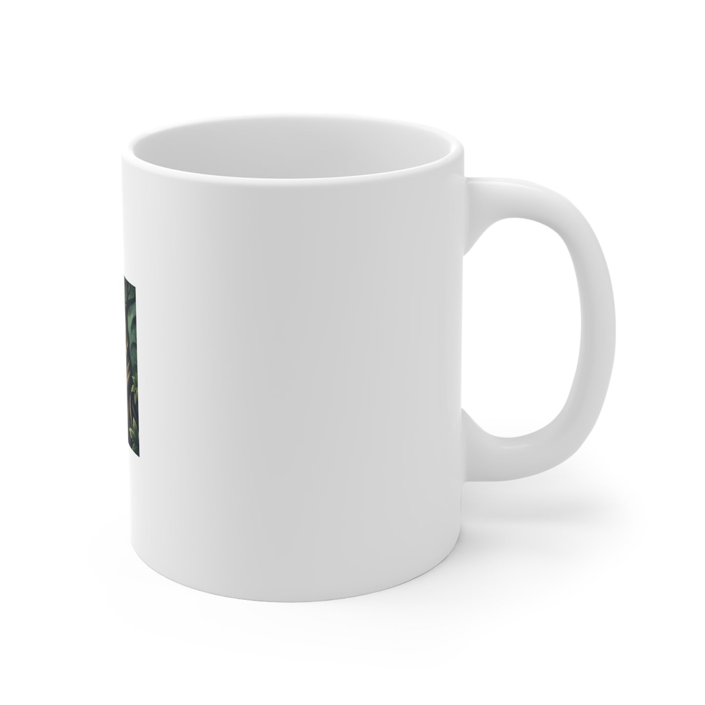Enchanted Black Cat Forest Coffee Mug Fantasy Cat Lover Gift