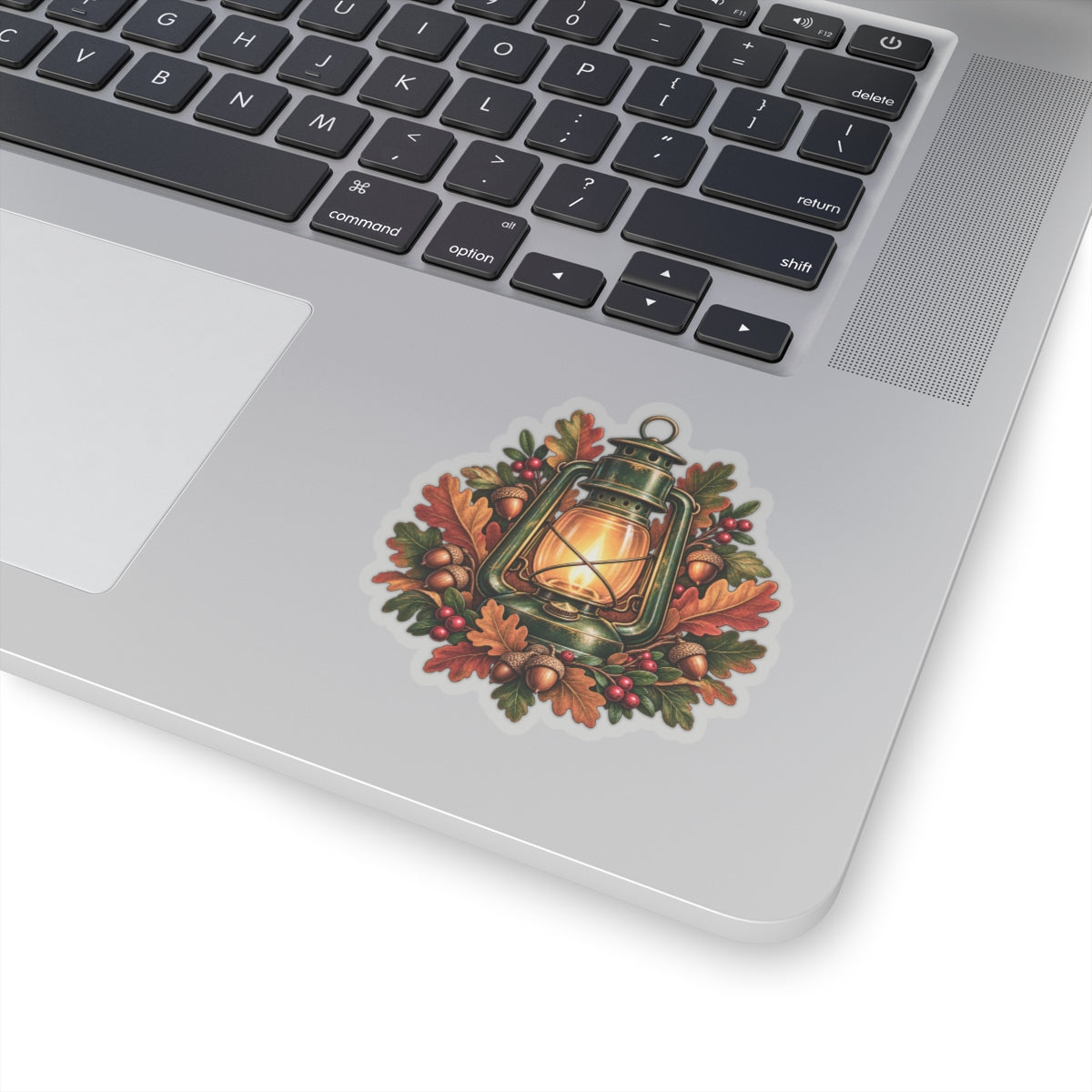 Autumn Oak Lantern and Acorns Sticker