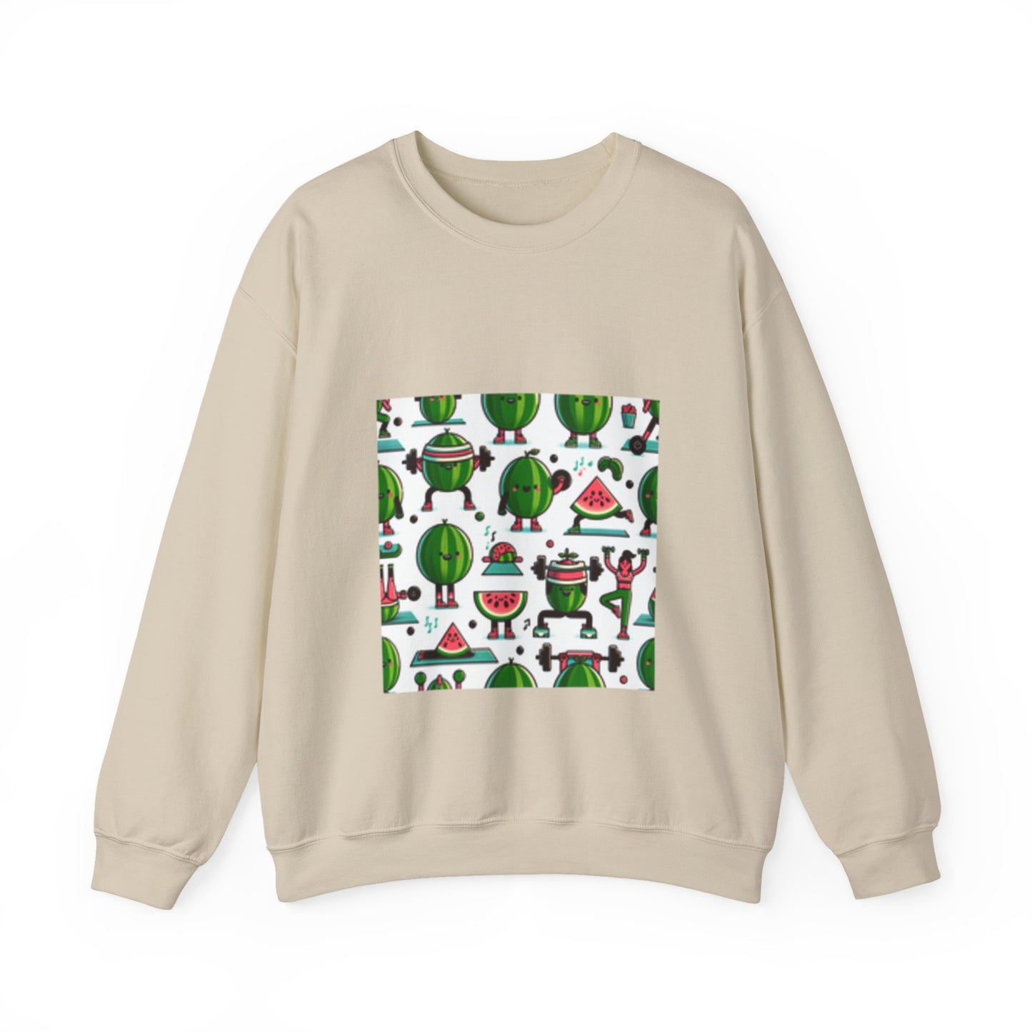 Watermelon Workout Club Cute Food Fitness Sweatshirt