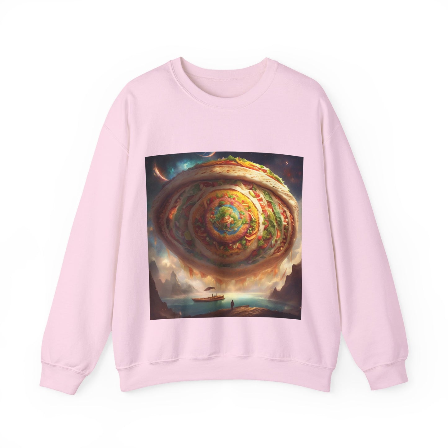 Cosmic Taco Portal Surreal Food Fantasy Art Sweatshirt