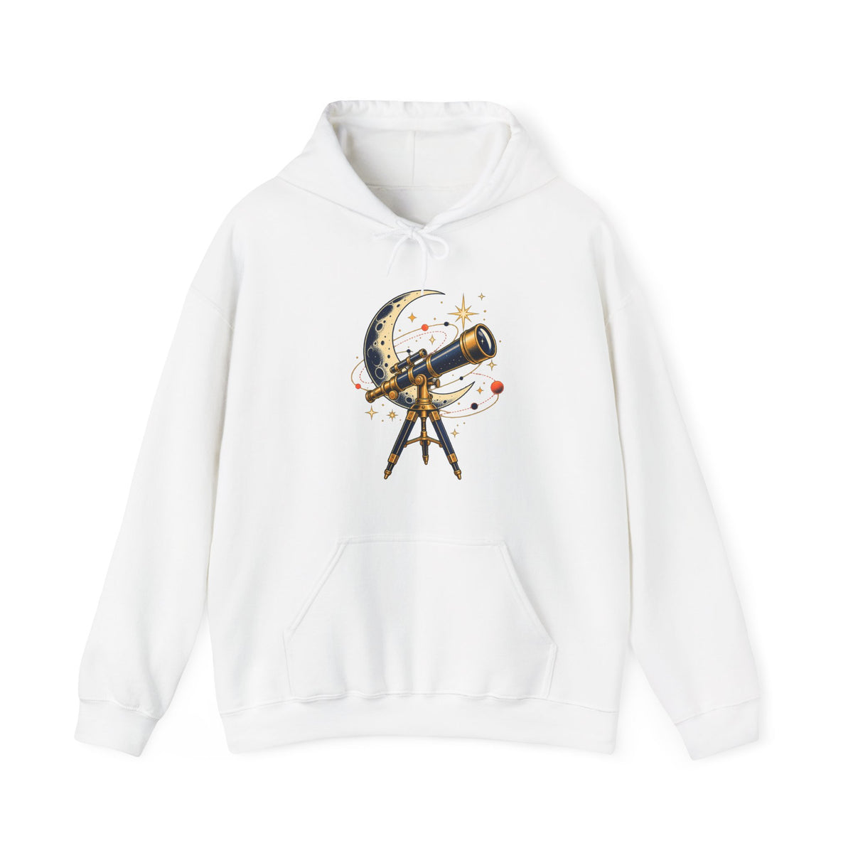 Vintage Telescope Celestial Astronomy Hoodie