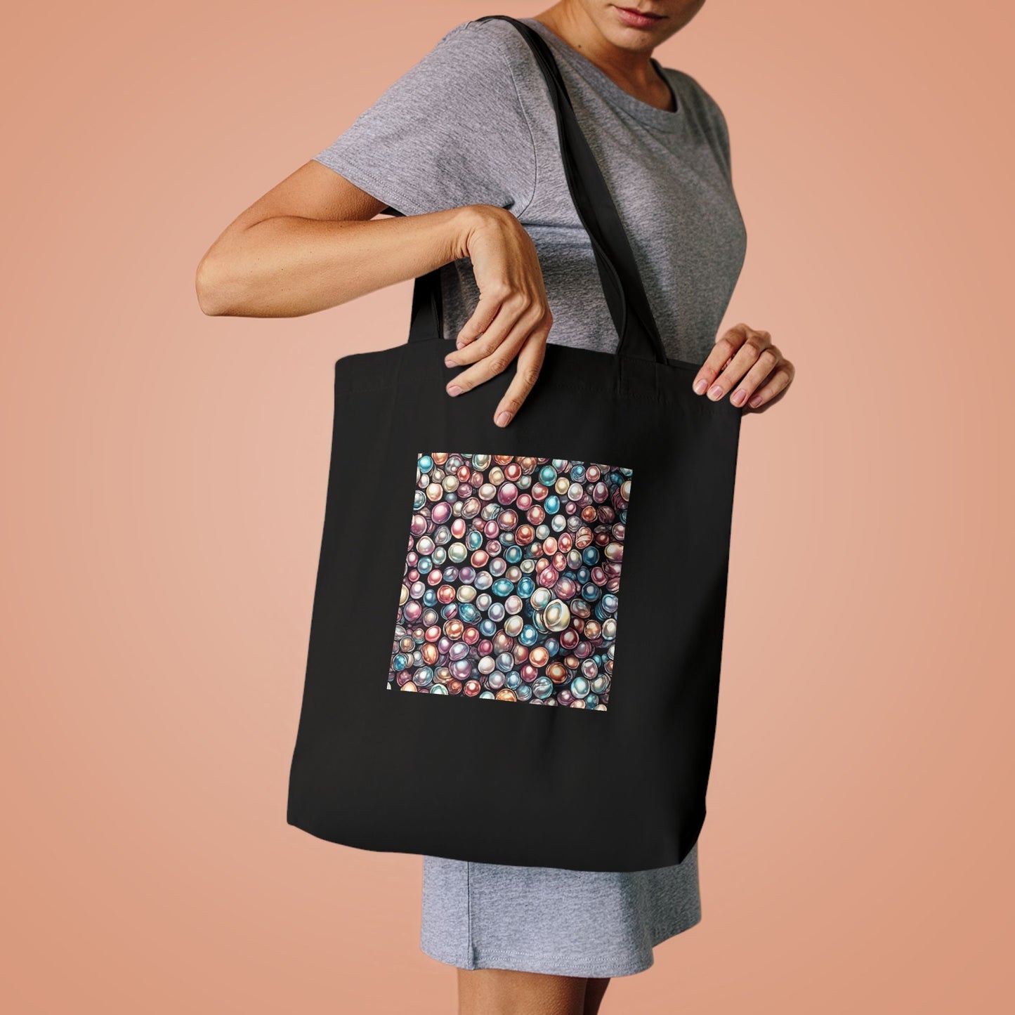 Pearl Bubble Pattern Abstract Gift Art Tote Bag