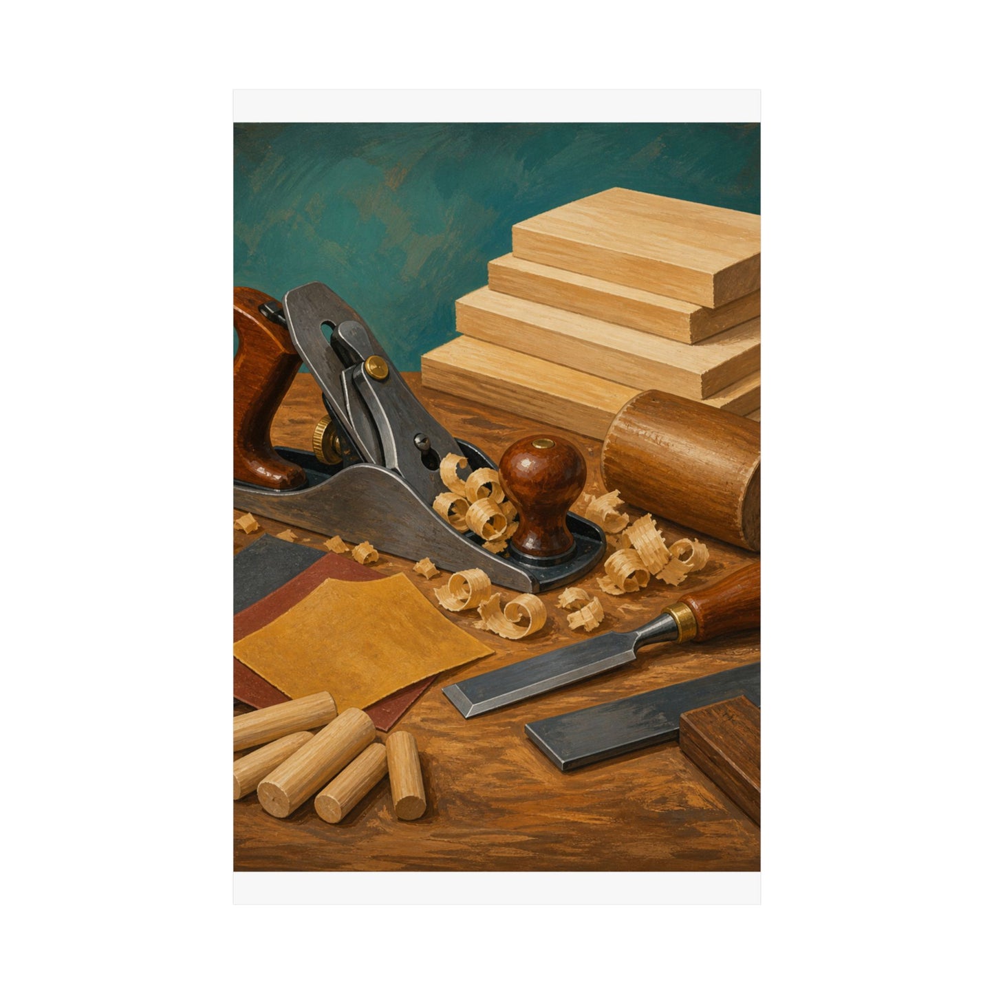 Classic Woodworking Tools Hobby Poster