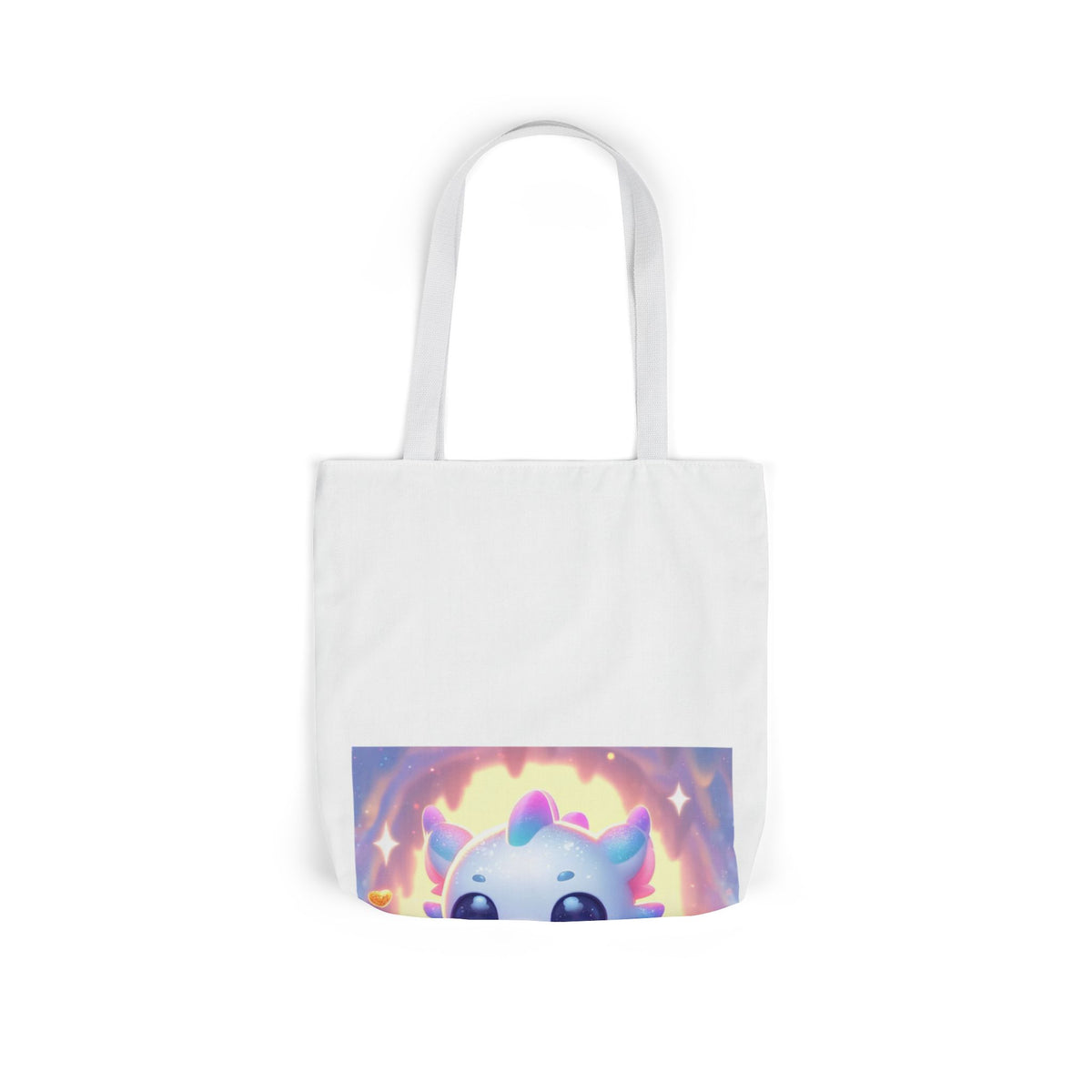 Pastel Treasure Dragon Kawaii Fantasy Canvas Tote Bag