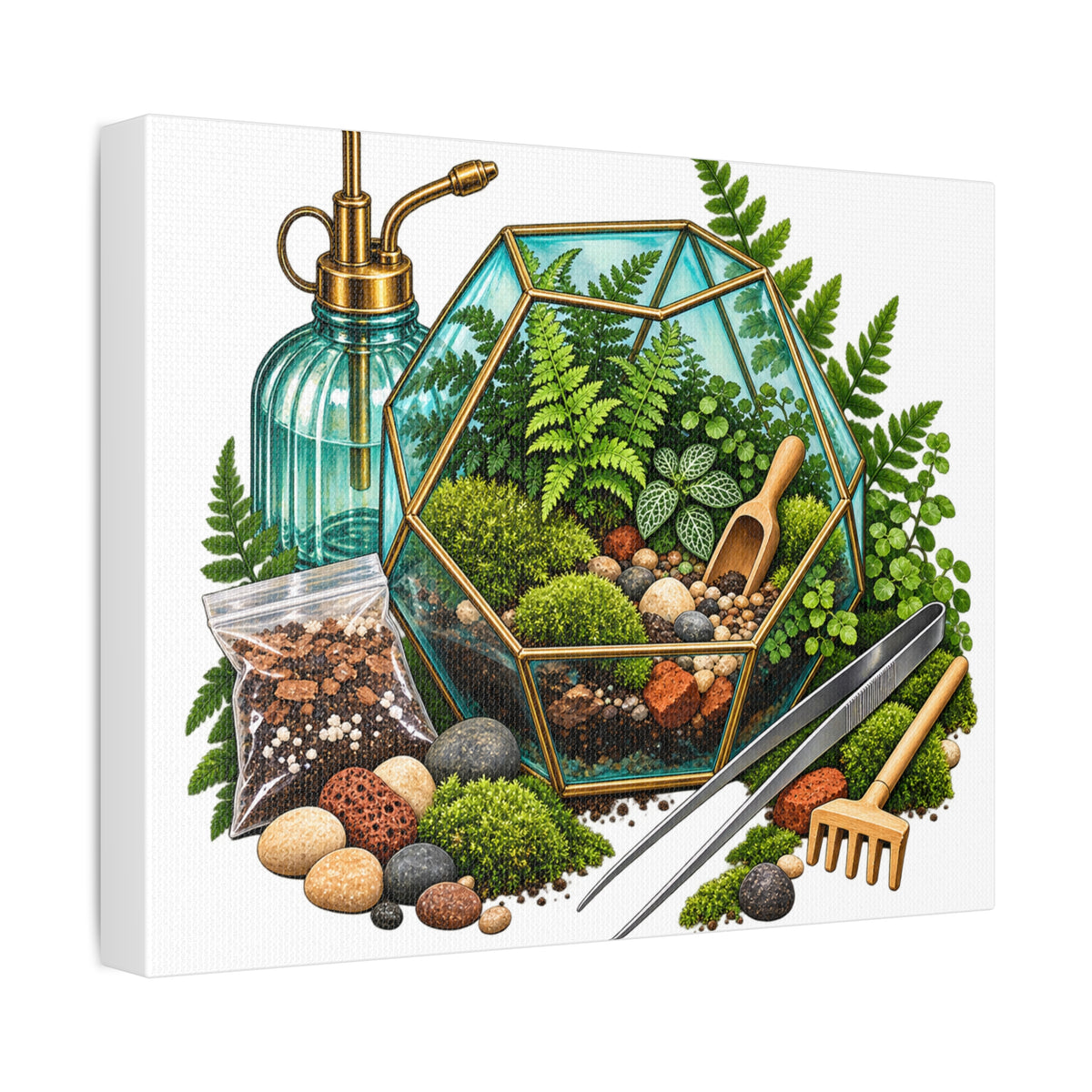 Fern Terrarium Building Workshop Canvas